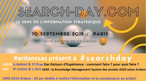 Ardans à la 12ème édition de la Search Day