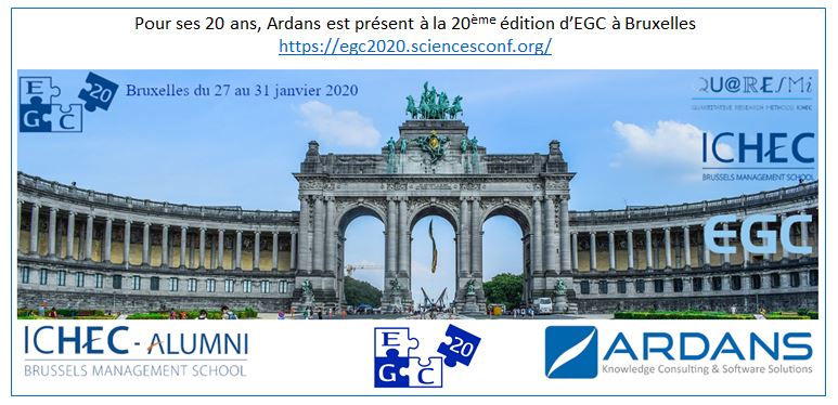 EGC - 20ème édition du 27 au 31 janvier 2020 - Présence d'Ardans