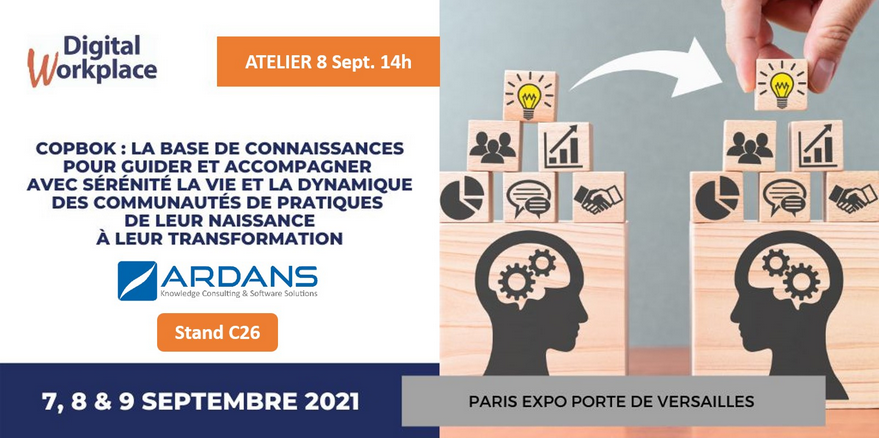 Ardans présente le CopBok lors du Digital Workplace 2021