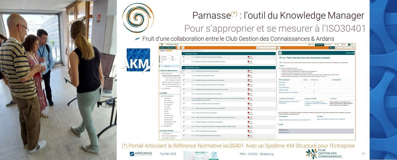 PARNASSE et ISO30401 1er Prix AFIA Postlab Innovation