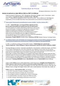 ARDANS et Salon MIS 2013