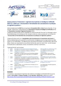 Journe ISIA'11 & AFIA
