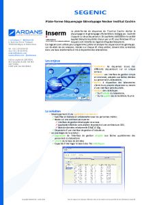 Projet SEGENIC - INSERM