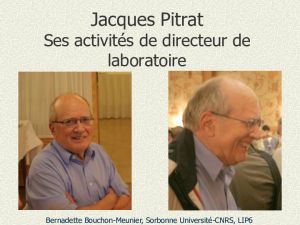 Jacques Pitrat : ses activits de directeur de laboratoire