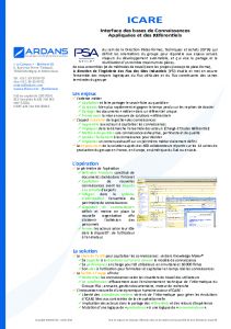 Projet ICARE - PSA Peugeot Citron