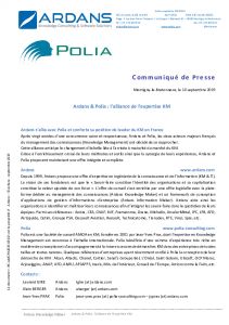 Ardans et Polia - Lalliance de lexpertise KM