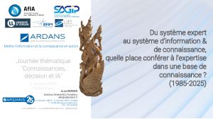 Du systme expert au systme dinformation & connaissance, quelle place confrer  lexpertise dans une base de connaissance